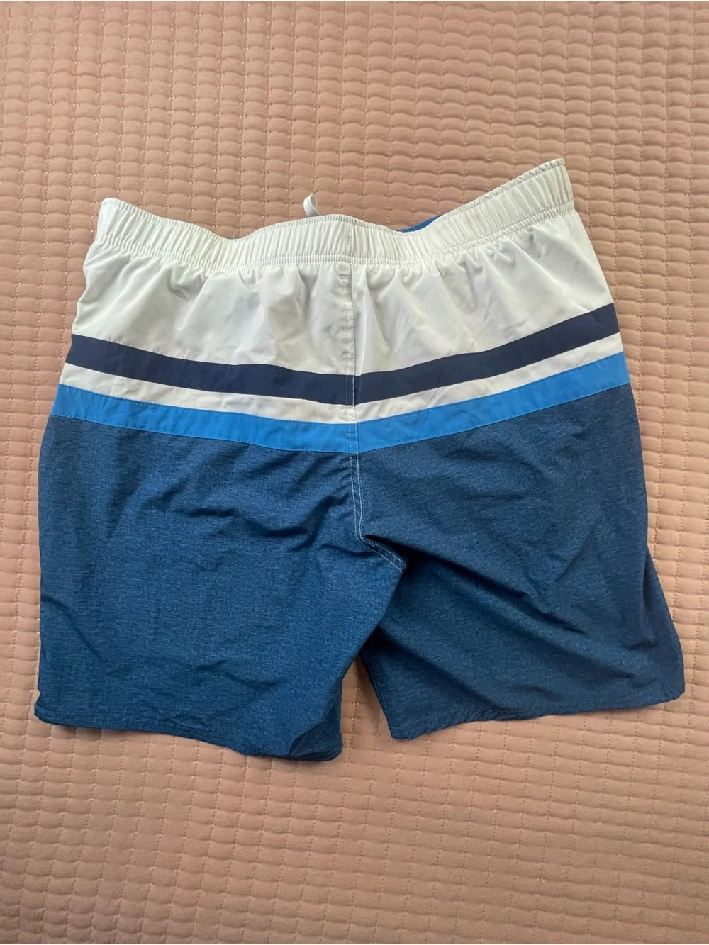 Gerry Weber Men’s Blue White Lined Swim Trunks 38W
